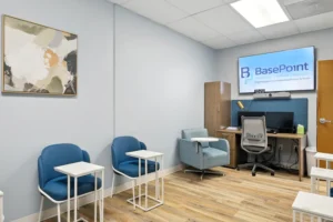 BasePoint BreakThrough Forney young adult counseling room with desks