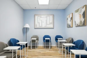 Room where group therapy sessions take place at BasePoint BreakThrough facility