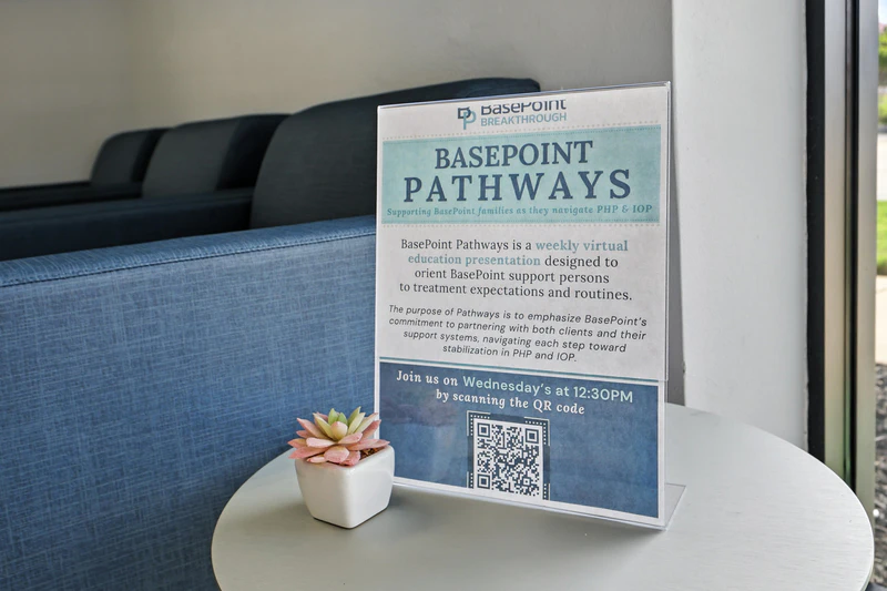 BasePoint Pathways weekly virtual education presentation poster