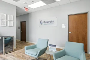 BasePoint BreakThrough logo in admissions area