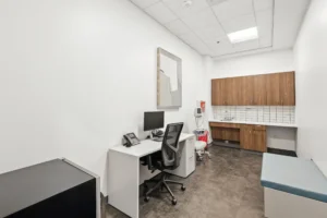 Medical office with equipment