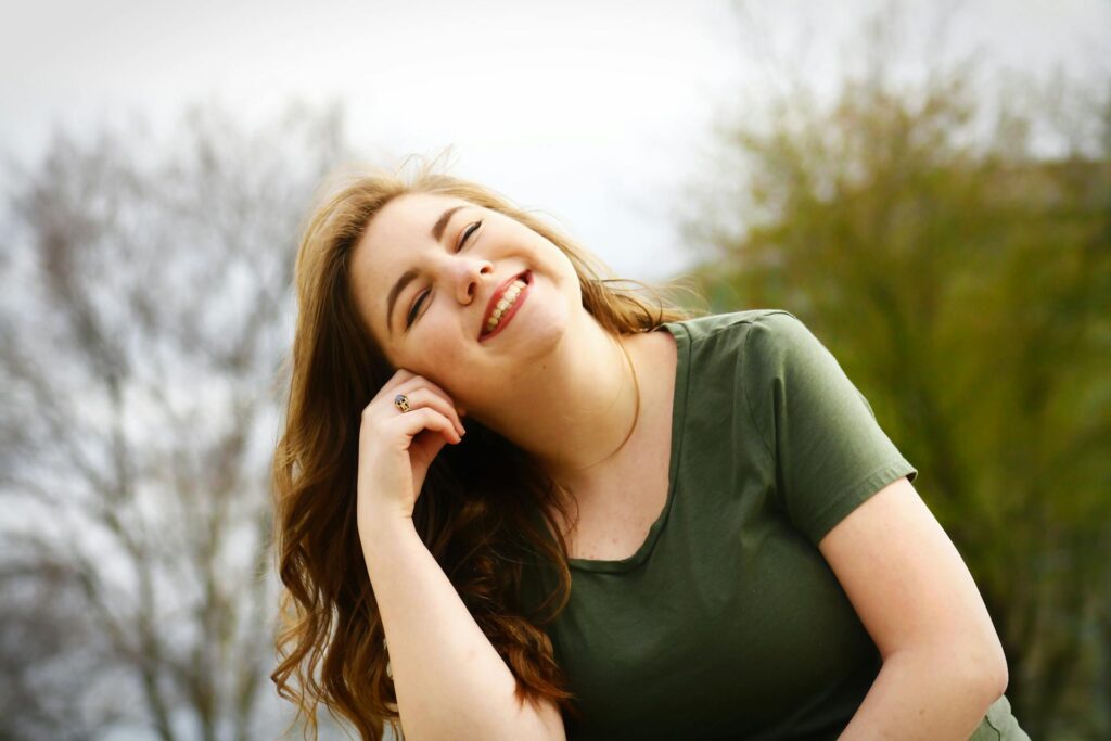 smiling young adult girl